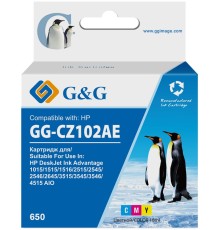 Картридж струйный G&G GG-CZ102AE 650 многоцветный для HP DeskJet 1010/10151515/1516