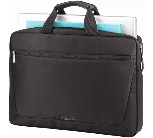 Сумка SUMDEX PON-117 (BK) {нейлон, черная до 17"}
