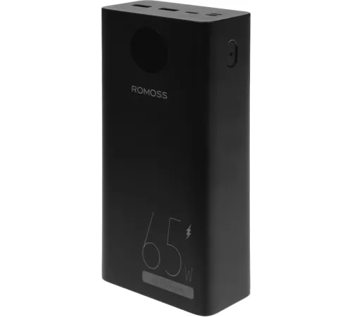 Мобильный аккумулятор Romoss PEA40 Pro 40000mAh QC3.0/PD3.0 65W 3A 2xUSB-A/USB-C черный