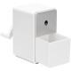 Точилка для карандашей механическая Deli 71160White 1 отверстие пластик белый
