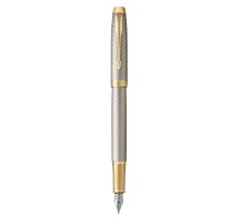 Ручка перьев. Parker IM Premium F323 (CW1931684) Grey GT F сталь нержавеющая подар.кор.