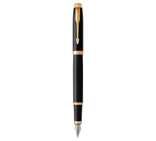 Ручка перьев. Parker IM Core F321 (CW1931645) Black GT F сталь нержавеющая подар.кор.