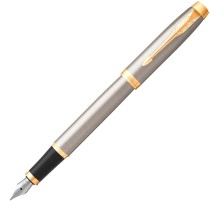 Ручка перьев. Parker IM Core F321 (CW1931649) Brushed Metal GT F сталь нержавеющая подар.кор.