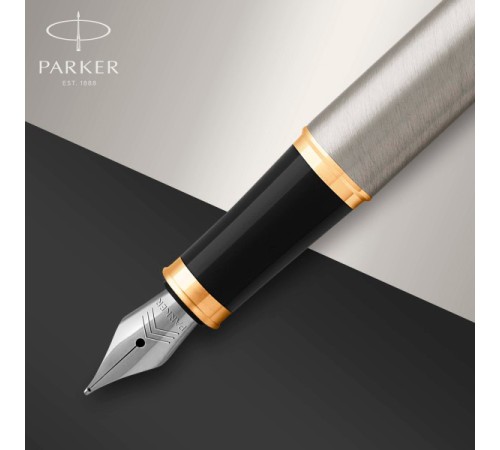 Ручка перьев. Parker IM Core F321 (CW1931649) Brushed Metal GT F сталь нержавеющая подар.кор. Ручка перьев. Parker IM Core F321 (CW1931649) Brushed Metal GT F сталь нержавеющая подар.кор.
