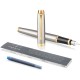 Ручка перьев. Parker IM Core F321 (CW1931649) Brushed Metal GT F сталь нержавеющая подар.кор.