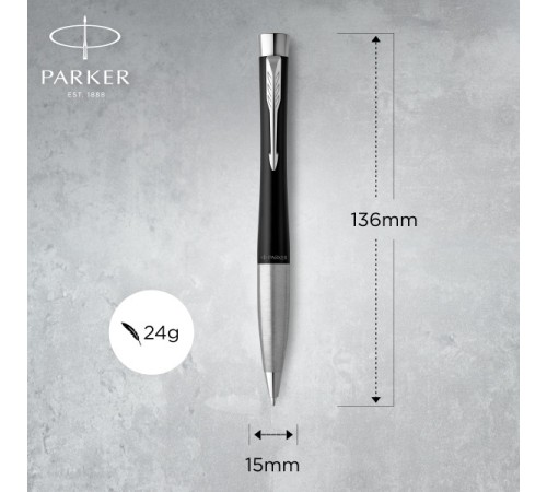 Ручка шариков. Parker Urban Core (CW2150858) Muted Black CT M черн. черн. подар.кор.европод. Ручка шариков. Parker Urban Core (CW2150858) Muted Black CT M черн. черн. подар.кор.европод.