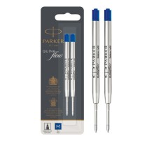 Стержень шариковый Parker QuinkFlow Z08 (CW1950373) M 1мм синие чернила блистер (2шт)