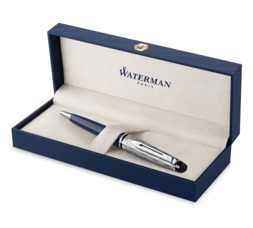 Ручка шариков. Waterman Expert L`Essence du Bleu (CW2166466) LaqBlue CT M син. черн. подар.кор.