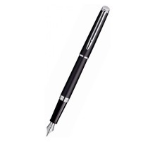 Ручка перьев. Waterman Hemisphere (CWS0920810) Matte Black CT F сталь нержавеющая подар.кор.