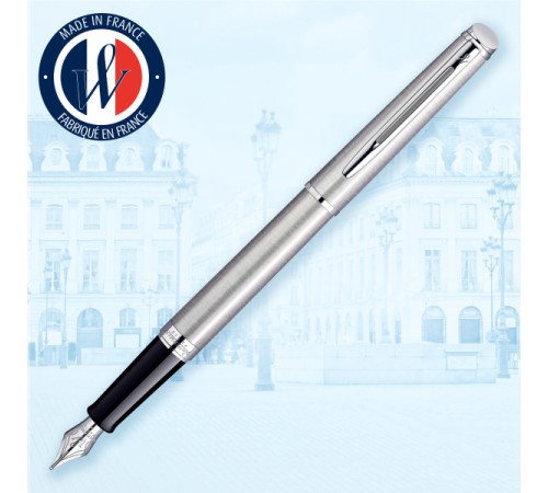 Ручка перьев. Waterman Hemisphere (CWS0920410) Steel CT F сталь нержавеющая подар.кор. Ручка перьев. Waterman Hemisphere (CWS0920410) Steel CT F сталь нержавеющая подар.кор.