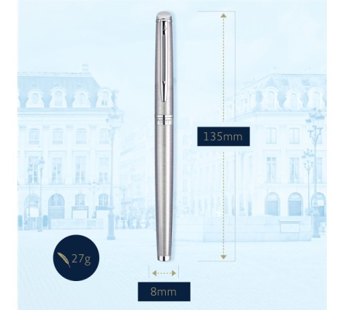 Ручка роллер Waterman Hemisphere (CWS0920450) Steel CT F черн. черн. подар.кор. Ручка роллер Waterman Hemisphere (CWS0920450) Steel CT F черн. черн. подар.кор.