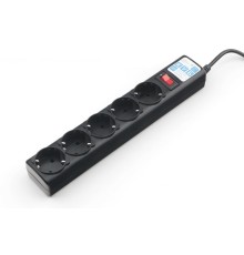 Сетевой удлинитель Powercube SPG5-10M 10м (5 розеток) черный (коробка)