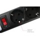 Сетевой удлинитель Powercube SPG5-7M 7м (5 розеток) черный (коробка)