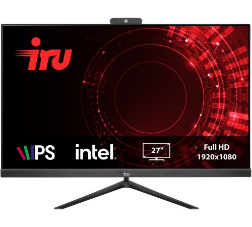 Моноблок IRU Office 27IH5P 27" Full HD i5 11400 (2.6) 8Gb SSD1Tb UHDG 730 Free DOS GbitEth WiFi BT 120W Cam черный 1920x1080