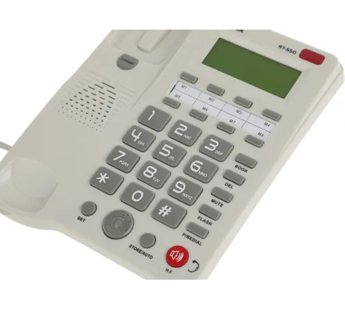 Телефон проводной Ritmix RT-550 белый/серый Телефон проводной Ritmix RT-550 белый/серый