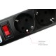 Сетевой фильтр Powercube SPG5-В3 3м (5 розеток) черный (коробка)