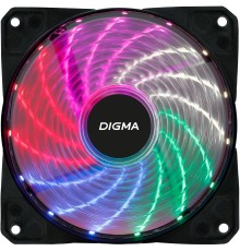 Вентилятор Digma DFAN-FRGB2 3-pin 4-pin(Molex)24dB 160gr LED Ret