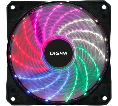 Вентилятор Digma DFAN-FRGB2 3-pin 4-pin(Molex)24dB 160gr LED Ret Вентилятор Digma DFAN-FRGB2 3-pin 4-pin(Molex)24dB 160gr LED Ret