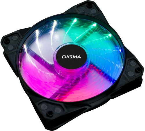 Вентилятор Digma DFAN-FRGB2 3-pin 4-pin(Molex)24dB 160gr LED Ret Вентилятор Digma DFAN-FRGB2 3-pin 4-pin(Molex)24dB 160gr LED Ret