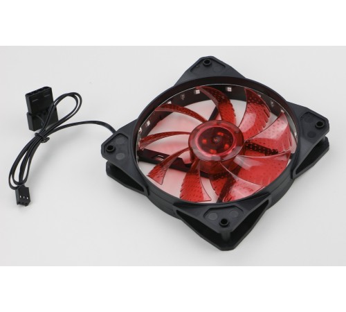 Вентилятор Digma DFAN-LED-RED 3-pin 4-pin(Molex)24dB 160gr LED Ret Вентилятор Digma DFAN-LED-RED 3-pin 4-pin(Molex)24dB 160gr LED Ret