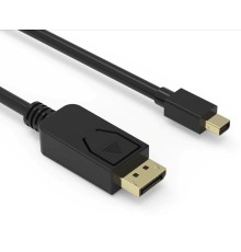 Кабель аудио-видео Buro MDP-DP miniDisplayport (m)/DisplayPort (m) 1.5м. Позолоченные контакты черный