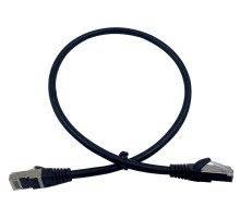 Патч-корд Buro STP 4 пары cat7 CCA molded 0.5м черный RJ-45 (m)-RJ-45 (m)