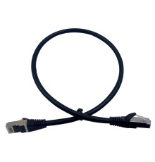 Патч-корд Buro STP 4 пары cat7 CCA molded 0.5м черный RJ-45 (m)-RJ-45 (m)