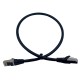 Патч-корд Buro STP 4 пары cat7 CCA molded 0.5м черный RJ-45 (m)-RJ-45 (m)