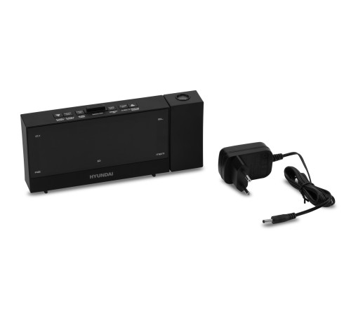Радиобудильник Hyundai H-RCL243 черный LCD проек.изоб. подсв:зеленая часы:цифровые FM Радиобудильник Hyundai H-RCL243 черный LCD проек.изоб. подсв:зеленая часы:цифровые FM