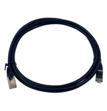 Патч-корд Buro STP 4 пары cat7 CCA molded 2м черный RJ-45 (m)-RJ-45 (m)