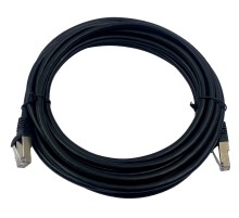 Патч-корд Buro STP 4 пары cat7 CCA molded 5м черный RJ-45 (m)-RJ-45 (m)