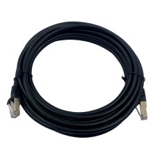 Патч-корд Buro STP 4 пары cat7 CCA molded 5м черный RJ-45 (m)-RJ-45 (m)