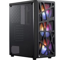 Корпус Formula MANA черный без БП ATX 3x120mm 2xUSB2.0 1xUSB3.0 audio bott PSU
