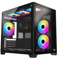 Корпус Formula Crystal Z5 черный без БП mATX 1x120mm 2xUSB2.0 1xUSB3.0 audio bott PSU