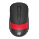 Мышь Оклик 310MW черный/красный оптическая (3200dpi) беспроводная USB для ноутбука (3but)