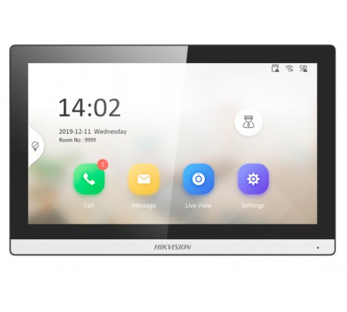 Видеодомофон Hikvision DS-KH6350-WTE1 белый Видеодомофон Hikvision DS-KH6350-WTE1 белый
