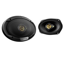 Колонки автомобильные Kenwood KFC-S6976EX 500Вт 87дБ 4Ом 15x23см (6x9дюйм) (ком.:2кол.) коаксиальные трехполосные