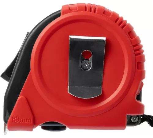 Рулетка строительная Matrix Rubber дл.полотна 7.5м изм.шкала в см зацеп простой красный/черный (31001)