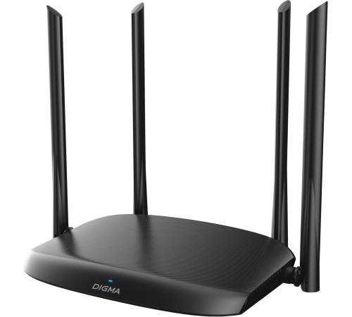 Роутер беспроводной Digma DWR-AC1202 AC1200 10/100/1000BASE-TX черный Роутер беспроводной Digma DWR-AC1202 AC1200 10/100/1000BASE-TX черный