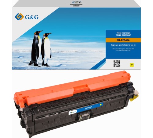 Картридж лазерный G&G GG-CE342A желтый (15000стр.) для HP CLJ M775