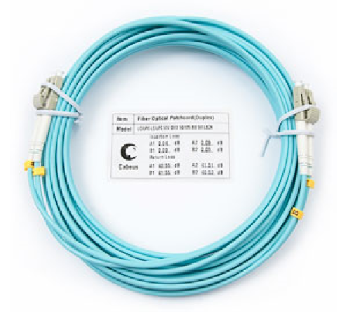 Cabeus FOP-50-LC-LC-5m Шнур оптический duplex LC-LC 50/125 mm OM3 5м LSZH (FOP-50-LC-LC-5m)