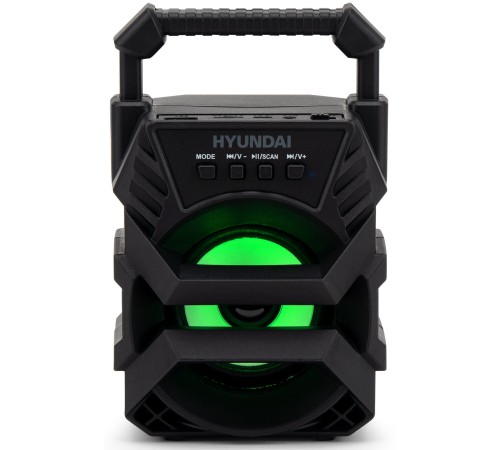 Колонка порт. Hyundai H-PS1000 черный 9W 1.0 BT/USB 10м 500mAh Колонка порт. Hyundai H-PS1000 черный 9W 1.0 BT/USB 10м 500mAh