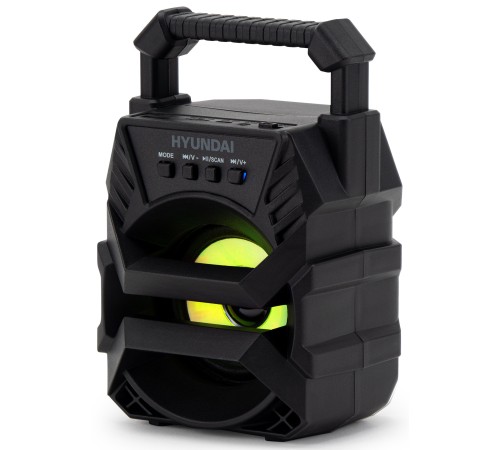 Колонка порт. Hyundai H-PS1000 черный 9W 1.0 BT/USB 10м 500mAh Колонка порт. Hyundai H-PS1000 черный 9W 1.0 BT/USB 10м 500mAh