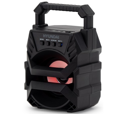 Колонка порт. Hyundai H-PS1000 черный 9W 1.0 BT/USB 10м 500mAh Колонка порт. Hyundai H-PS1000 черный 9W 1.0 BT/USB 10м 500mAh