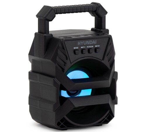 Колонка порт. Hyundai H-PS1000 черный 9W 1.0 BT/USB 10м 500mAh Колонка порт. Hyundai H-PS1000 черный 9W 1.0 BT/USB 10м 500mAh