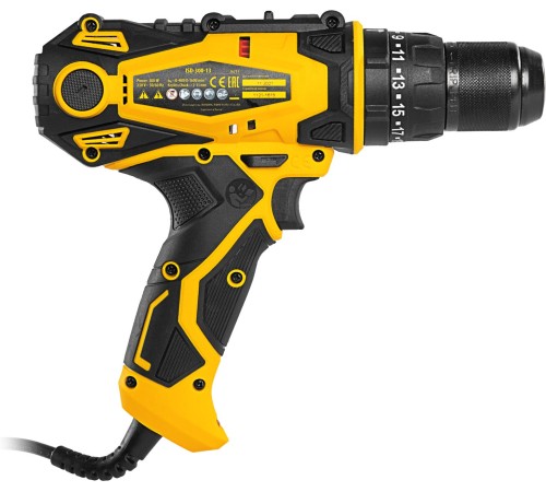 Дрель-шуруповерт Denzel ISD-300-13, 330Вт, сетевая, ударная