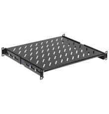 Полка стационарная ITK FS05-400PI-R 1U нагр.:100кг. 19" 400мм черный (упак.:1шт)