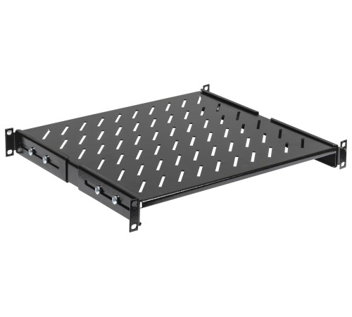 Полка стационарная ITK FS05-400PI-R 1U нагр.:100кг. 19" 400мм черный (упак.:1шт)
