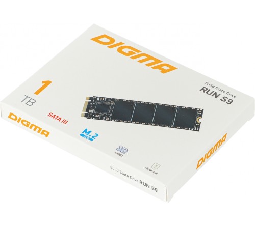 Накопитель SSD Digma SATA III 1Tb DGSR1001TS93T Run S9 M.2 2280