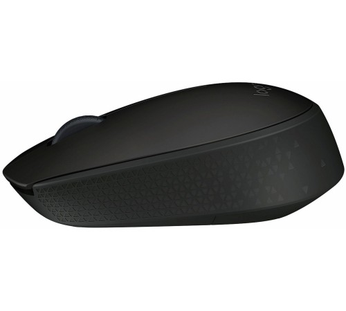 Мышь Logitech B170 черный оптическая (1000dpi) беспроводная USB для ноутбука (2but)